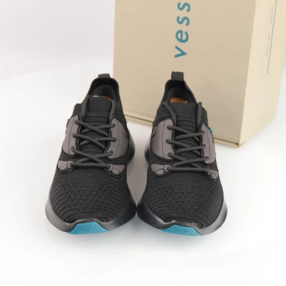Vessi Womens Everyday Move Sneaker Size 5 Waterproof Black Lace Up Comfort Shoes